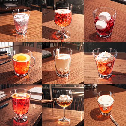 Hakushi Mix v1.41 - ガラスのコップを表現するプロンプト、画像生成結果:画像6