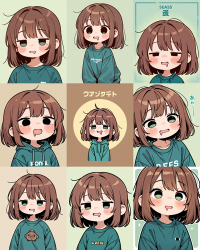 Obsidian Anise v1.0 - 口から涎が出ている、涎表現で口が欠けている表情を表現するプロンプト、画像生成結果:画像9