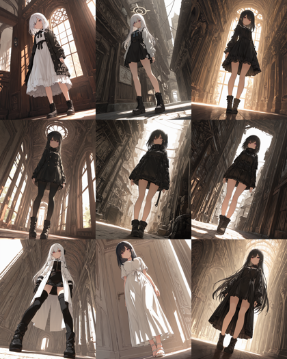 Hakushi Mix v1.3 - 視点を傾けた画像、ダッチアングル、チルトショットの画像を生成するプロンプト:画像6
