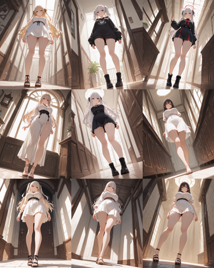 Prefect Illustrious v2.0p - 視点を傾けた画像、ダッチアングル、チルトショットの画像を生成するプロンプト:画像4