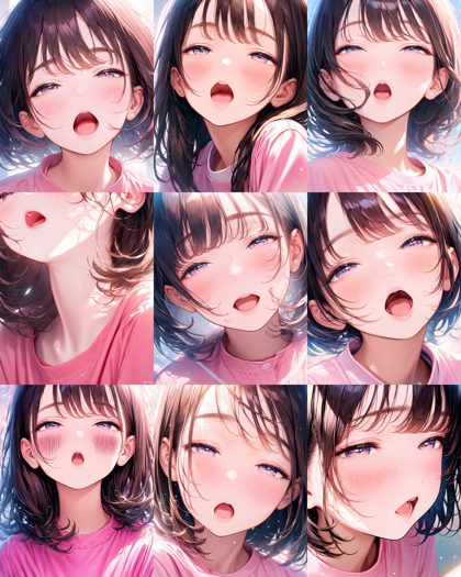 Animagine XL v4.0 opt - 恍惚の表情のプロンプトと画像生成結果:画像1