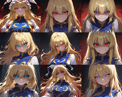 WAI-NSFW-illustrious-SDXL v14.0 - 悪い笑顔、邪悪な笑みの表情を出力するプロンプト:画像3