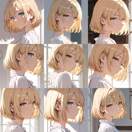 AlcAI - AnimeHaven awakening - v30 - 耳より手前、頬の部分に垂れる髪 (サイドの髪) を表現するプロンプト、画像生成結果:画像7