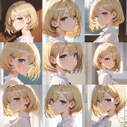 AMIX IL - Async's MIX ILLUSTRIOUS IL_N V3.0 - 耳より手前、頬の部分に垂れる髪 (サイドの髪) を表現するプロンプト、画像生成結果:画像10