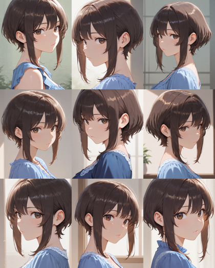 Prefect illustrious XL v4.0 - 耳より手前、頬の部分に垂れる髪 (サイドの髪) を表現するプロンプト、画像生成結果:画像16