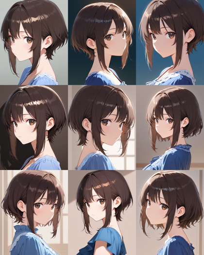 WAI-illustrious-SDXL v15.0 - 耳より手前、頬の部分に垂れる髪 (サイドの髪) を表現するプロンプト、画像生成結果:画像14