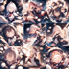 Animagine XL v4.0 opt - 白目をむく表情のプロンプト・画像生成結果:画像5