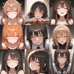 Nova Anime v5.0 - 白目をむく表情のプロンプト・画像生成結果:画像2