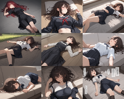 WAI-NSFW-Illustrious V14.0 - 失神、痙攣しているキャラクターのプロンプト、画像生成結果:画像2