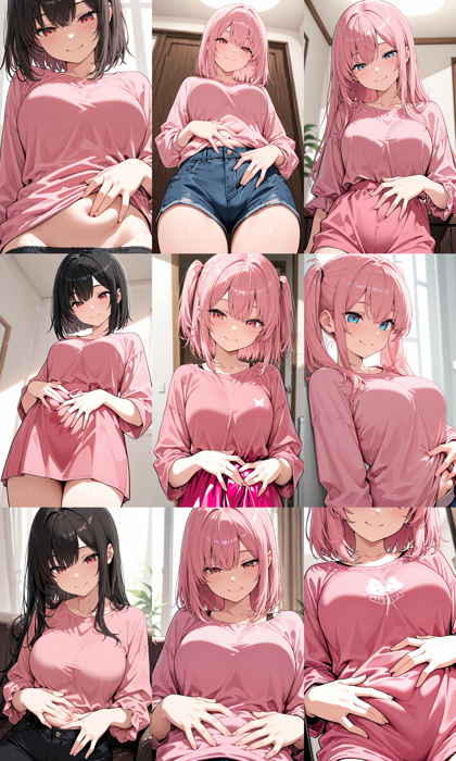 AlcAI - AnimeHaven awakening - v30 - 指でなぞる、指で触れる、指で押し込むポーズを表現するプロンプト、画像生成結果:画像16