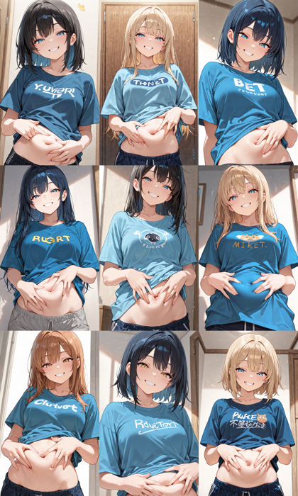 Nova Anime XL v12.0 - 指でなぞる、指で触れる、指で押し込むポーズを表現するプロンプト、画像生成結果:画像8