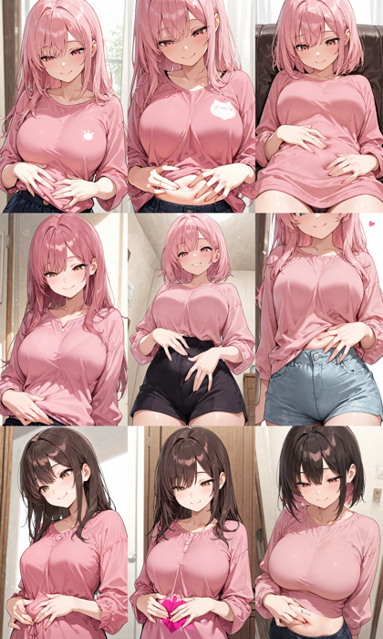 Nova Anime XL v12.0 - 指でなぞる、指で触れる、指で押し込むポーズを表現するプロンプト、画像生成結果:画像14