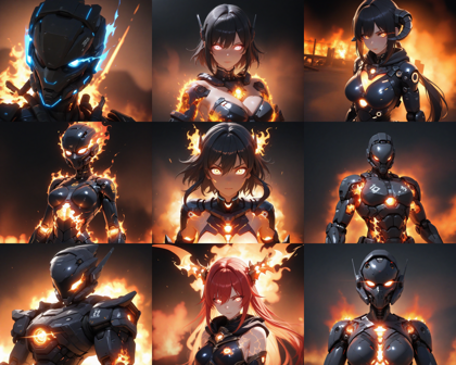 Hassaku XL v3.3 - 炎の効果を表現するプロンプト、画像生成結果:画像7