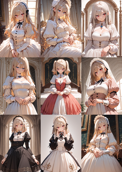 7th anime XL-IL B - 袖の先端が広がっているデザインの服を表現するプロンプト、画像生成結果:画像8