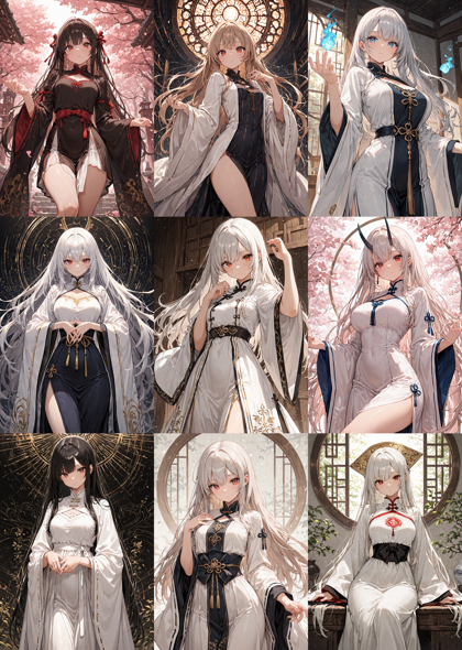 Nova Anime XL v12.5 - 袖の先端が広がっているデザインの服を表現するプロンプト、画像生成結果:画像2