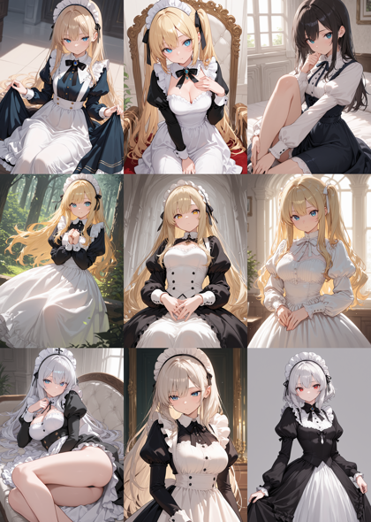 WAI-illustrious-SDXL v15.0 - 袖の先端が広がっているデザインの服を表現するプロンプト、画像生成結果:画像5