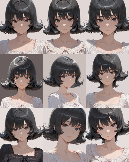 Prefect illustrious XL v4.0 - 毛先に向かって裾が広がる、外はねするヘアスタイルを表現するプロンプト、画像生成結果:画像6