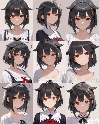 Prefect illustrious XL v4.0 - 毛先に向かって裾が広がる、外はねするヘアスタイルを表現するプロンプト、画像生成結果:画像12