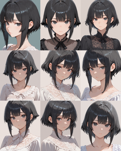 Prefect illustrious XL v4.0 - 毛先に向かって裾が広がる、外はねするヘアスタイルを表現するプロンプト、画像生成結果:画像15