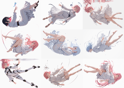 AlcAI - AnimeHaven Awakening - v30 - 空中に浮いているポーズのキャラクターを表現するプロンプト、画像生成結果:画像15
