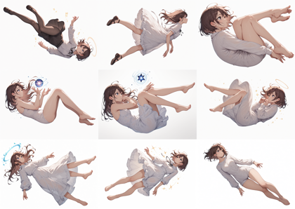 SakuraSakumaMix IL7 - 空中に浮いているポーズのキャラクターを表現するプロンプト、画像生成結果:画像22