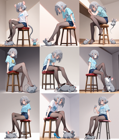 animemix v7.5 - 足で踏みつけるポーズのプロンプト、画像生成結果:画像17