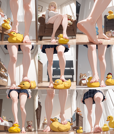 Prefect Illustrious v2.0p - 足で踏みつけるポーズのプロンプト、画像生成結果:画像6