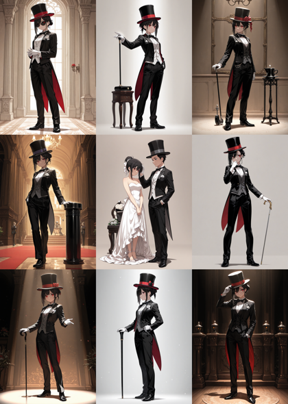 Hakushi Mix v1.41 - フォーマルな帽子を表現するプロンプト:画像12