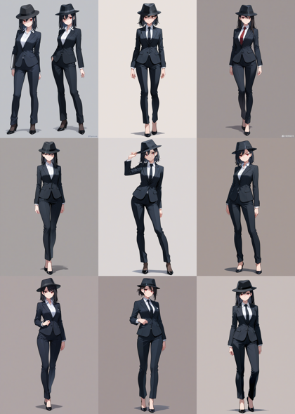 WAI-illustrious-SDXL v15.0 - フォーマルな帽子を表現するプロンプト:画像1