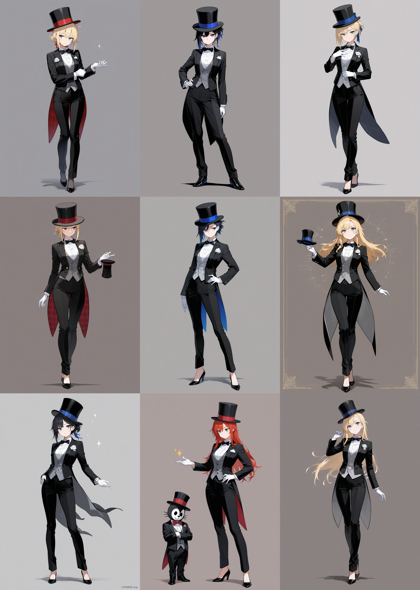 WAI-illustrious-SDXL v15.0 - フォーマルな帽子を表現するプロンプト:画像7