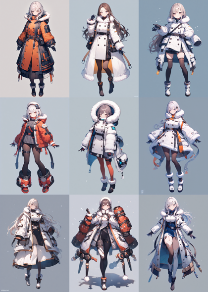 Animagine XL 4.0 opt - キャラクターの全身を表現するプロンプト、画像生成結果:画像4