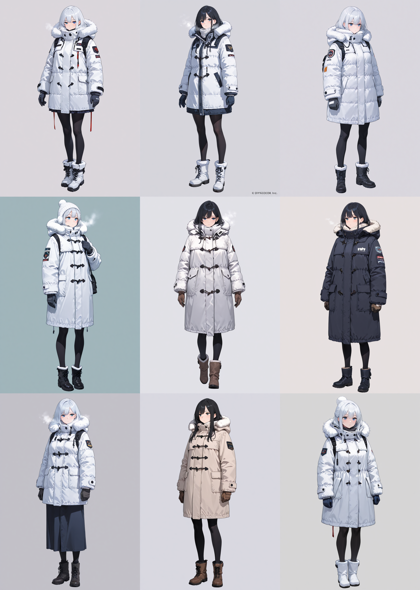 Diving-Illustrious Flat Anime Paradigm Shift v5.0 - キャラクターの全身を表現するプロンプト、画像生成結果:画像6