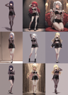 Hakushi Mix v1.3 - 全身タイツ、全身網タイツを表現するプロンプト、画像生成結果:画像12