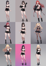 WAI-NSFW-Illustrious V14.0 - 全身タイツ、全身網タイツを表現するプロンプト、画像生成結果:画像14