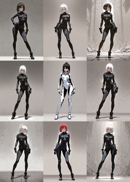 Hakushi Mix v1.41 - ボディスーツ、全身タイツを表現するプロンプト:画像6