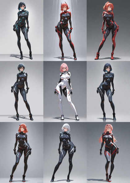 Prefect illustrious XL v4.0 - ボディスーツ、全身タイツを表現するプロンプト:画像4