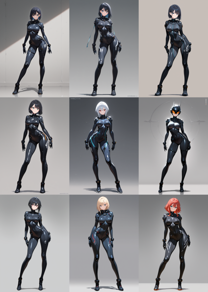 WAI-illustrious-SDXL v15.0 - ボディスーツ、全身タイツを表現するプロンプト:画像1