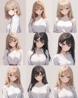 Nova Anime XL v8.0 - カメラ目線のプロンプト、カメラ目線にしないプロンプトと画像生成結果 - 視線を表現するプロンプト:画像3