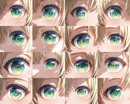 HakushiMix v1.3 - 目、瞳のアップ画像を生成するプロンプト:画像4