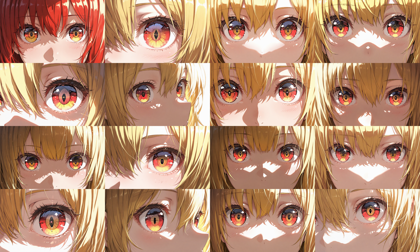 HakushiMix v1.3 - 目、瞳のアップ画像を生成するプロンプト:画像10
