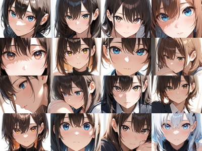 Nova Anime XL v4.0 - Negative prompt: eyelashes あり - 目、瞳のアップ画像を生成するプロンプト:画像28