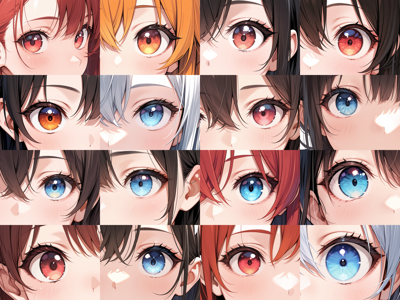 WAI-NSFW-Illustrious v9.0 - Negative prompt: eyelashes なし - 目、瞳のアップ画像を生成するプロンプト:画像15