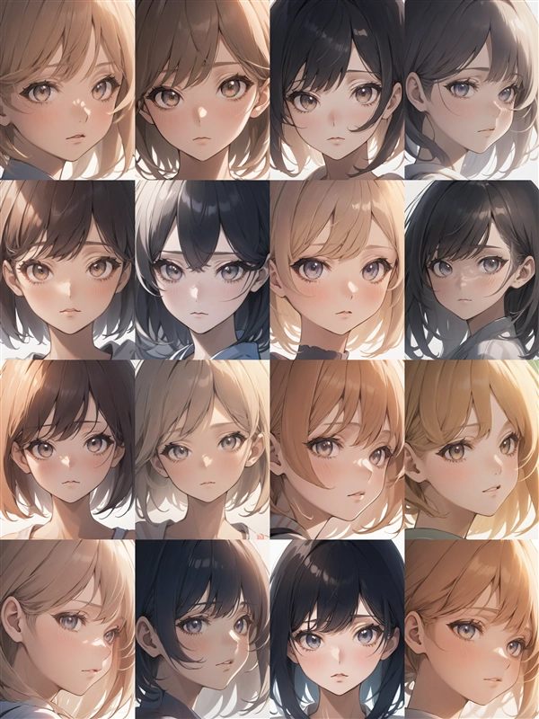 Model: Counterfeit XL 1.0 - 顔のアップ画像を生成するプロンプトと画像生成結果:画像11