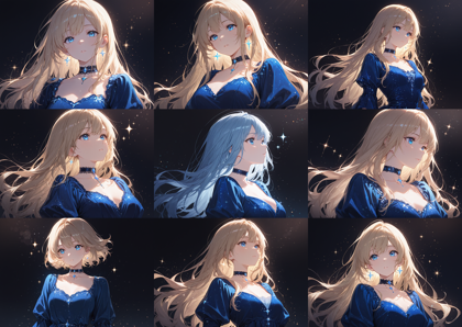 Diving-Illustrious Flat Anime Paradigm Shift v4.0 - 背景やキャラクターの周辺にキラキラした光を入れるプロンプト:画像46