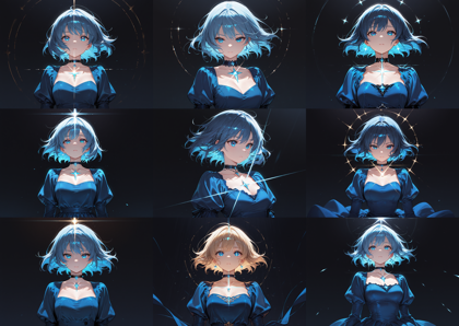 Nova Anime XL v12.0 - 背景やキャラクターの周辺にキラキラした光を入れるプロンプト:画像11