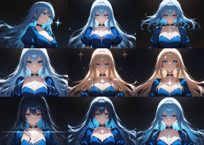 Prefect illustrious XL v3 - 背景やキャラクターの周辺にキラキラした光を入れるプロンプト:画像12