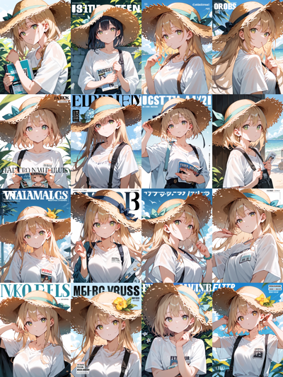 雑誌の表紙のようなデザインの画像を出力するプロンプト:画像4