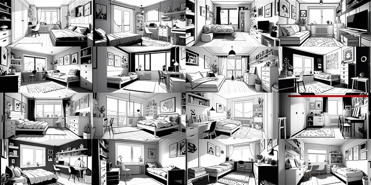 モノクロ線画を出力するプロンプト (SDXLモデル使用):画像11