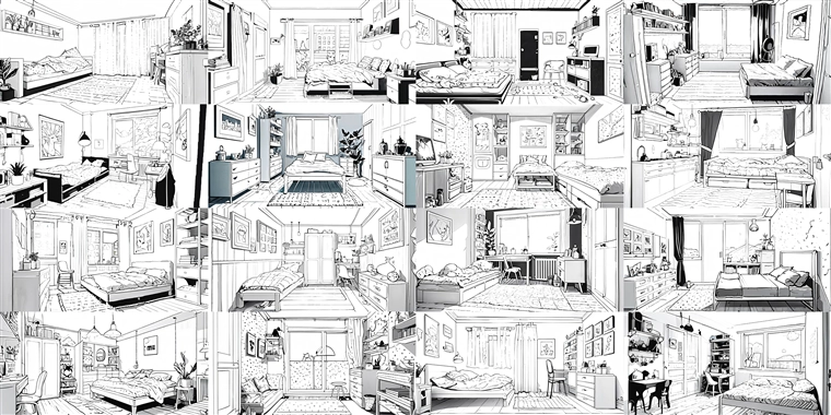 モノクロ線画を出力するプロンプト (SDXLモデル使用):画像12