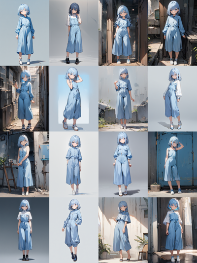 ワンピースを着たキャラクターを出力するプロンプトと出力結果:画像11